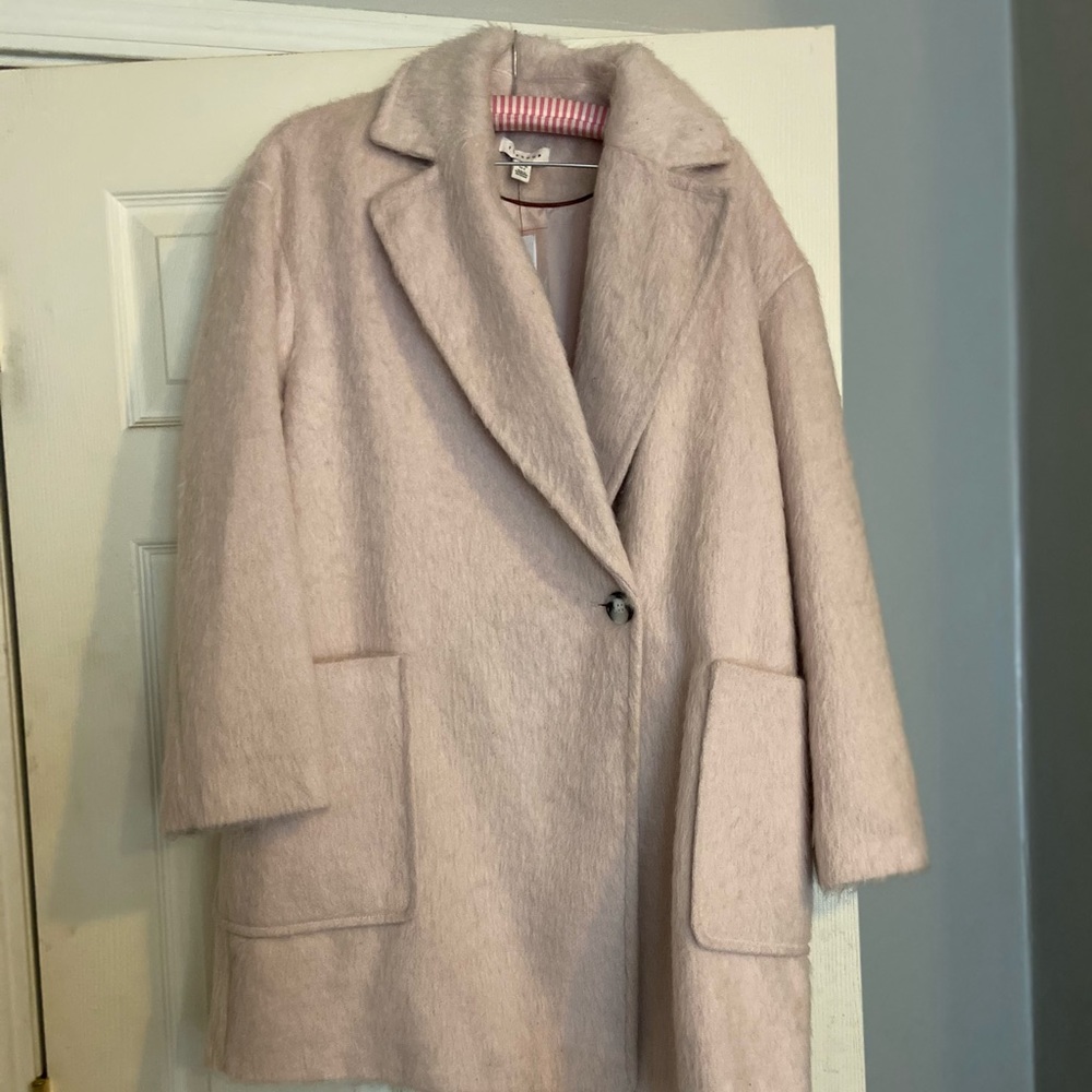 Topshop light pink coat